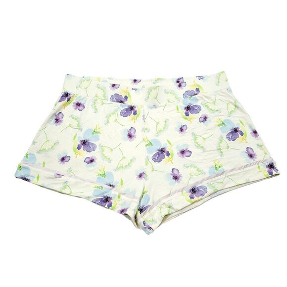 Kindred Bravely Pajama Lounge Sleep Shorts Yellow Floral Modal Blend Size XXL - Picture 1 of 7